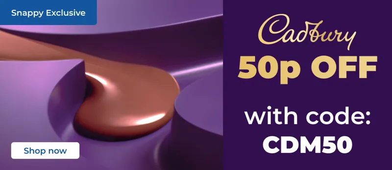 50p Off Cadbury's Chocolate