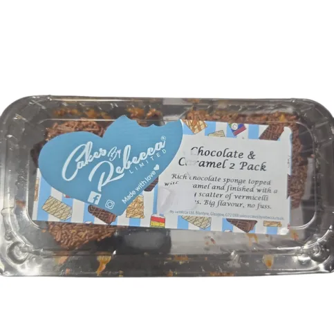 Cakes by rebecca chocolate caramel 2 pack 