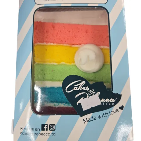 Cakes by rebecca rainbow cake slice 