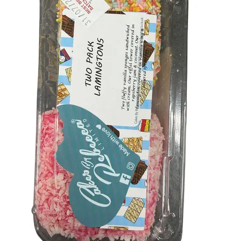 Cakes by rebecca Two pack Lamingtons