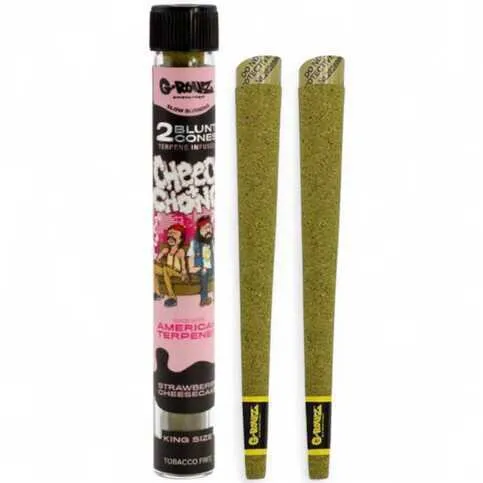 G-Rolls cheech chong 2 Blunt cones strawberry cheesecake king size