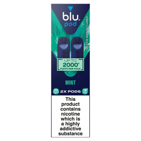 Blu Pod Mint Vape Pods 20mg/ml 2 Pack (pods for vape))