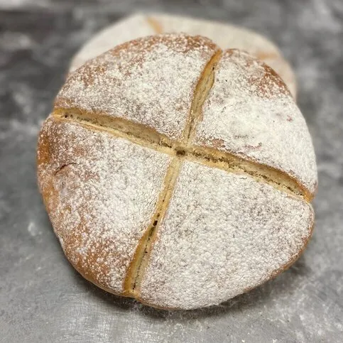 Bran scones full round 4 slices