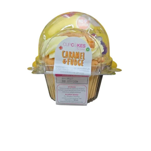 Caramel fudge cup cake 