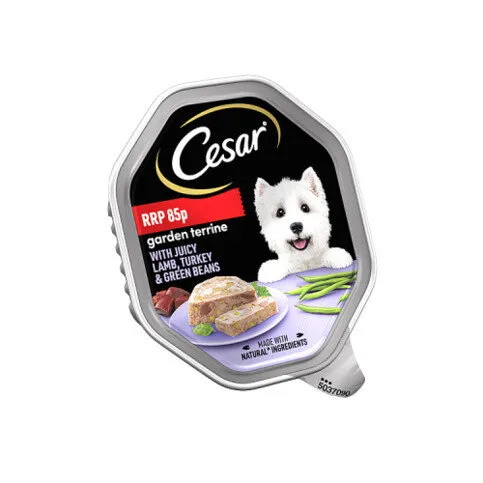 Cesar Classics Terrine Wet Dog Food with Turkey and Lamb in Loaf 150g