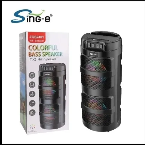 Colorful Bass Speaker 4"*2  Hifi Speaker  1500mah