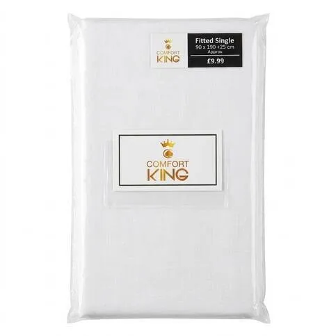 Comfort king fitted single sheet (90*190+25 cm)