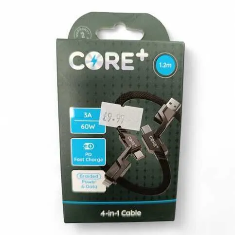 Core 4 in 1 cable type C*2 , 8 pin, type A