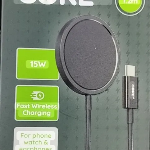 Core+ Magnetic Wireless Charger  Type C 15w  1.2M