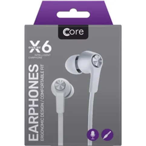 Core X6 Earbuds with 3.5mm Audio Jack