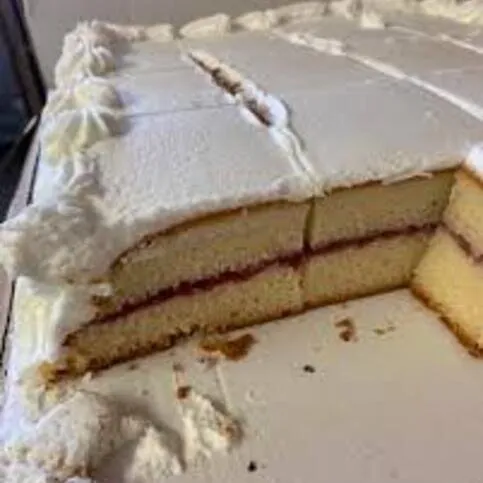 Costco cake slice 