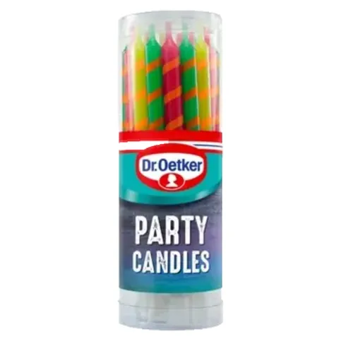 Dr oetker party candles 18 pack 