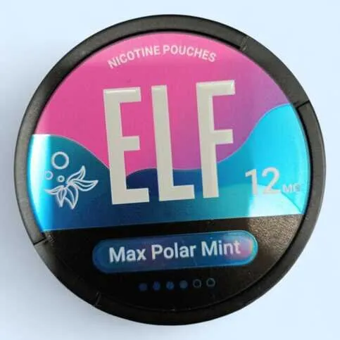 Elf max polar mint nicotine pouch