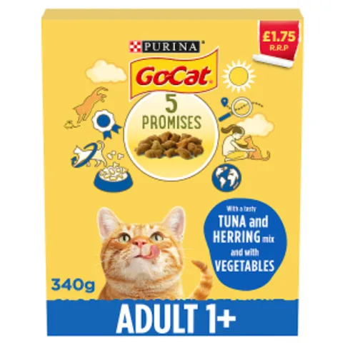 Go-Cat with a Tasty Tuna and Herring Mix and with Vegetables 1+ Years 340g