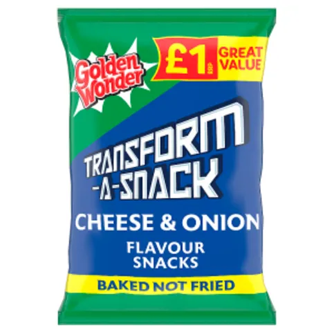 Transform-A-Snack Cheese & Onion Flavour Snacks 56g