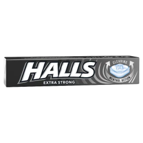 Halls Extra Strong Lozenges Roll 33.5g