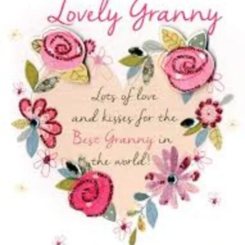 Happy Birthday greetings card for GRANNY (picture may vary)