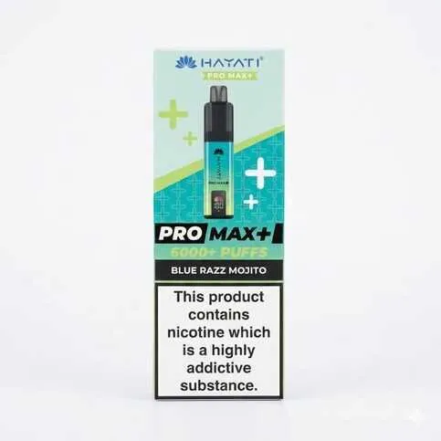 Hayati Pro Max+ 6K puffs Blue Razz Mojito Vape