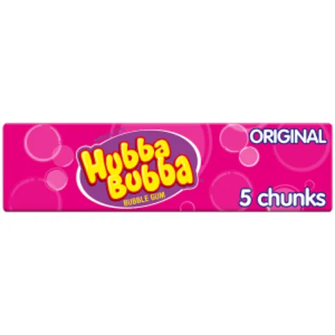 Wrigley's Hubba Bubba Original Bubblegum 5 Chunky Chews