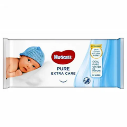 Huggies Pure ‘Extra Care' Baby Wipes 56 Wipes