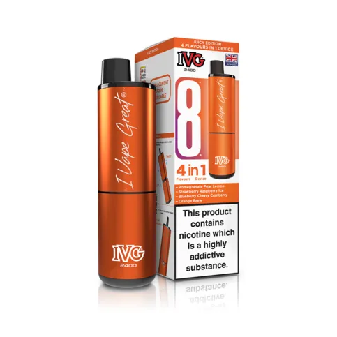 IVG 2400 Rechargeable vape kit  box of 5 Juicy Edition