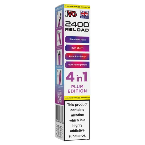 IVG 2400 reload refill pod only plum edition 
