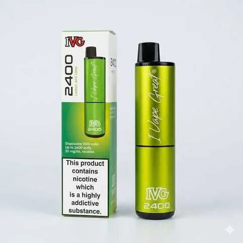 Ivg 4 in 1 2400 Lime edition full box pack of 5