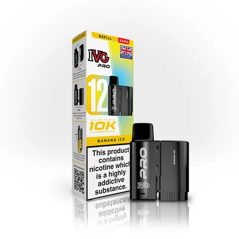 IVG Pro 10K Prefilled 20 mg Pod  Banana Ice