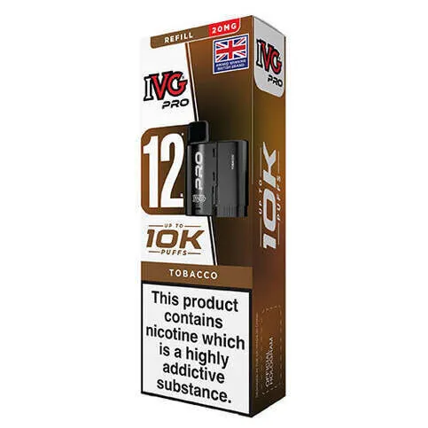 IVG Pro 10K Prefilled 20 mg Pod TOBACCO