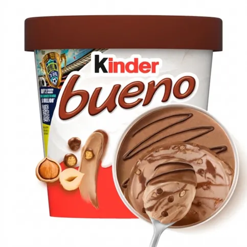 Kinder Bueno Frozen Dairy Dessert, Hazelnut Flavored 455ml