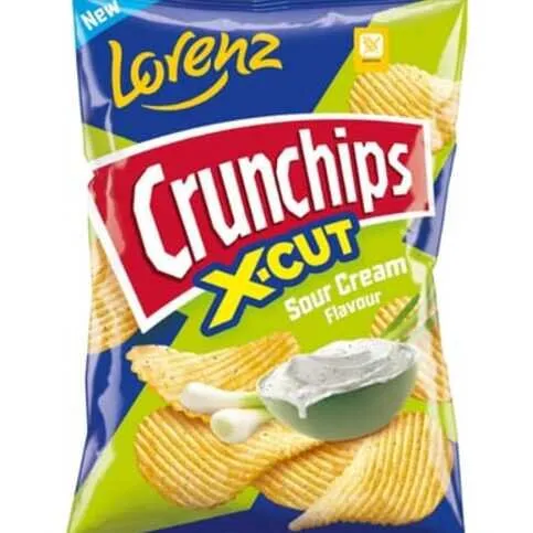 Lorenz Crunchips X-Cut sour cream 75g