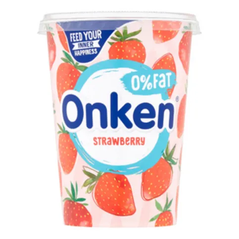 Onken Biopot Fat Free Strawberry Yoghurt 450g