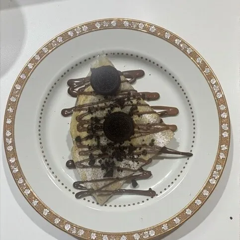 Oreo Crepe with an ice cream