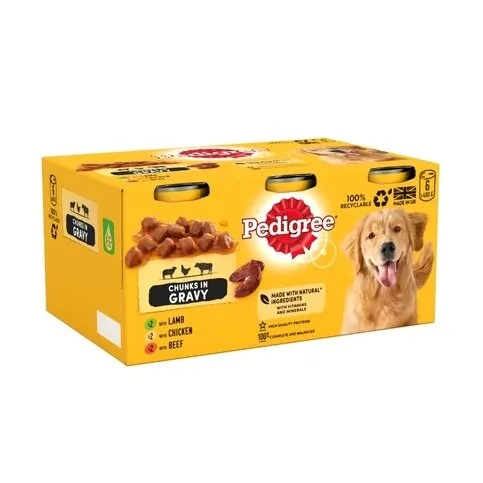 Pedigree Chunks in Gravy 6 x 400g