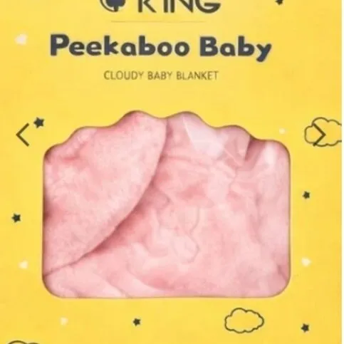 Peekaboo baby Cloudy Blanket (colour may vary)