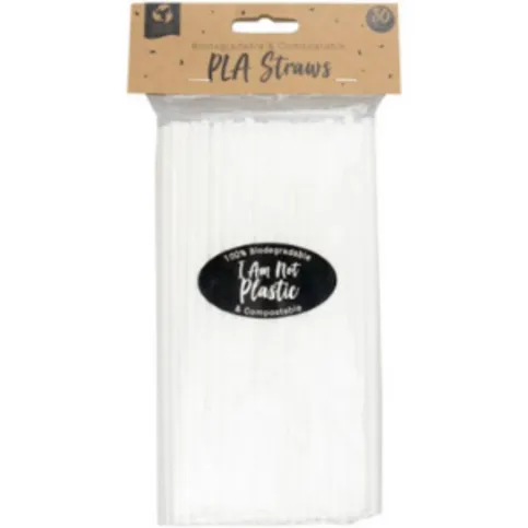 Biodegradable PLA Straws 80 Pack