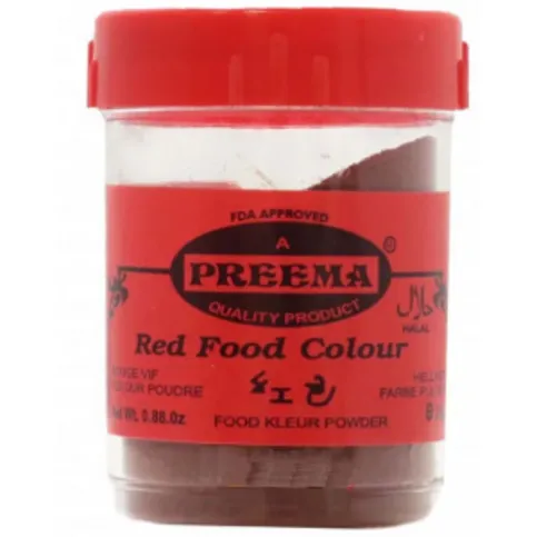 Preema Bright Red Food Colour Powder 25g
