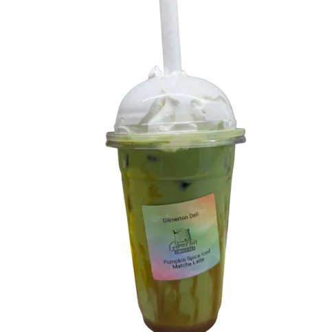 Pumpkin Spice Iced Matcha Latte