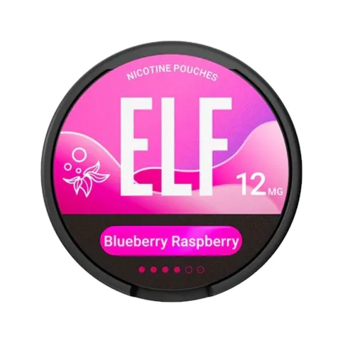 Reduced to clear Elf Blueberry raspberry 20 mg nicotine pouches