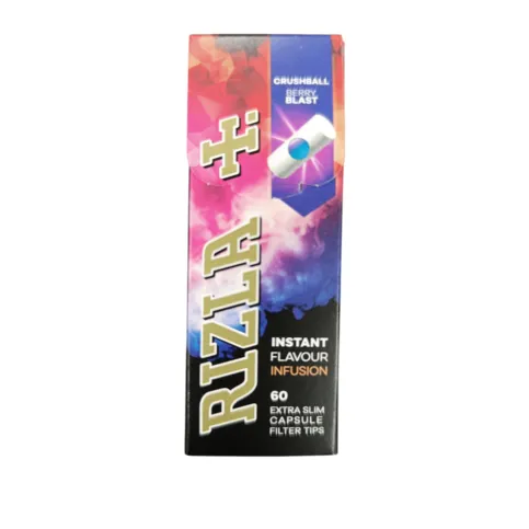 Rizla crushball berry blast instant flavour infusion 60 extra slim capsule filter tips
