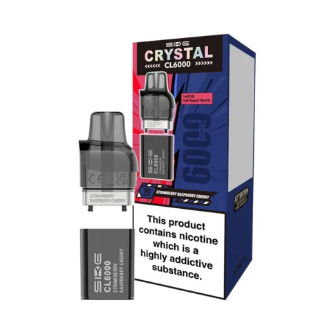 Ske crystal 6000 replacement pod strawberry raspberry cherry 