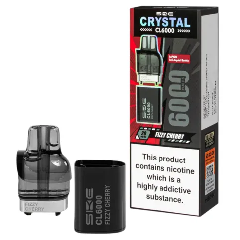 Ske crystal cl6000 puffs replacement pod Fizzy cherry