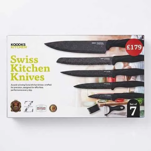 Swiss kitchen knives 7 pack
