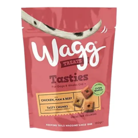 Wagg tasties with chicken, ham & beef 125 g