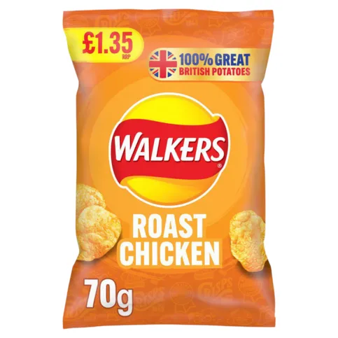 Walkers crispy roast chicken 70 g