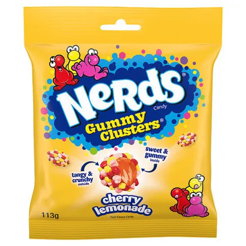 Nerds Gummy Clusters Cherry Lemonade Fruit-Flavour Candy 113g