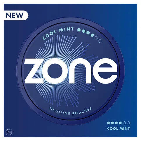 Zone Cool Mint Nicotine Pouches 11mg 4 dots