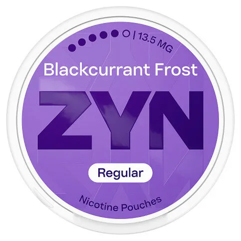 ZYN Regular Blackcurrant Frost Nicotine Pouches 13.5mg 5 dots