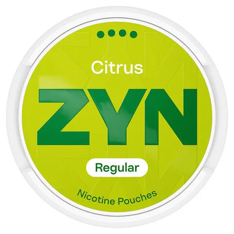 ZYN 20 Citrus Regular 11mg Nicotine Pouches 4 dots