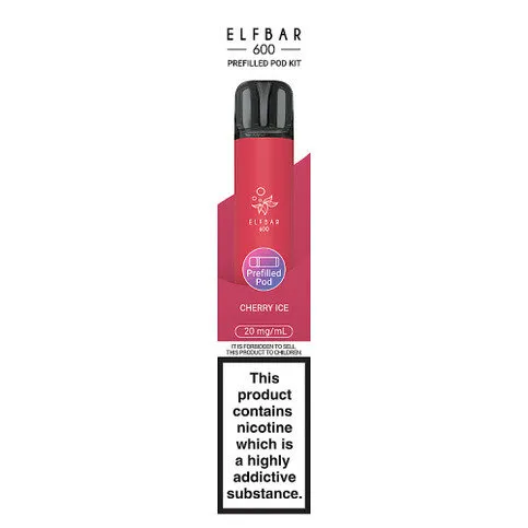Elfbar 600 Cherry Ice Prefilled Pod Kit vape